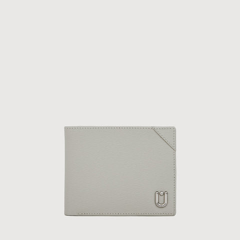 SLATE CENTRE FLAP WALLET WITH COIN COMPARTMENT