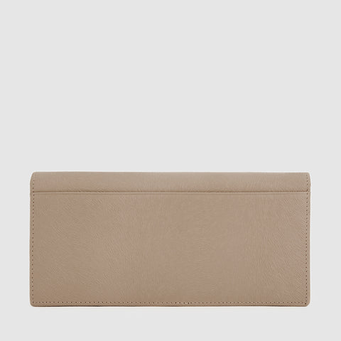 EYANA BIFOLD LONG WALLET WITH ZIP COMPARTMENT (BOX GUSSET)