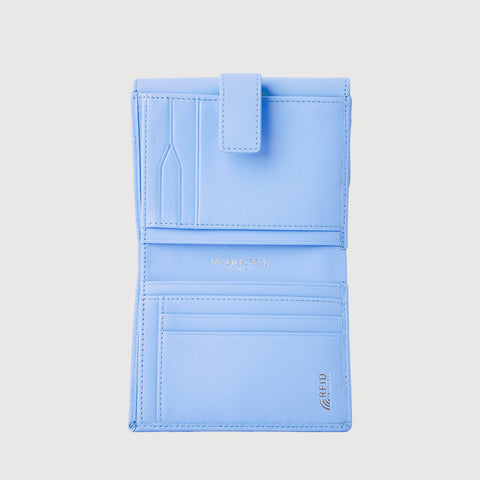 X BIFOLD SMALL WALLET WITH EXTERNAL COIN COMPARTMENT