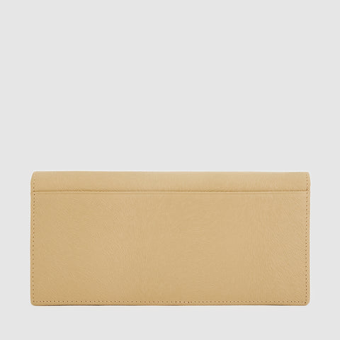 EYANA BIFOLD LONG WALLET WITH ZIP COMPARTMENT (BOX GUSSET)