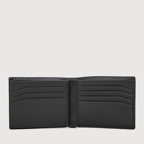 SLATE CENTRE FLAP CARDS WALLET