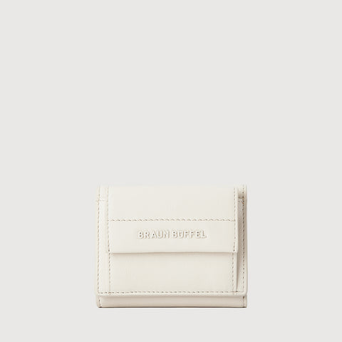 PAN TRIFOLD SMALL WALLET WITH EXTERNAL COIN COMPARTMENT