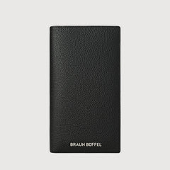 CASPER BIFOLD LONG WALLET WITH ZIP COMPARTMENT (BOX GUSSET)