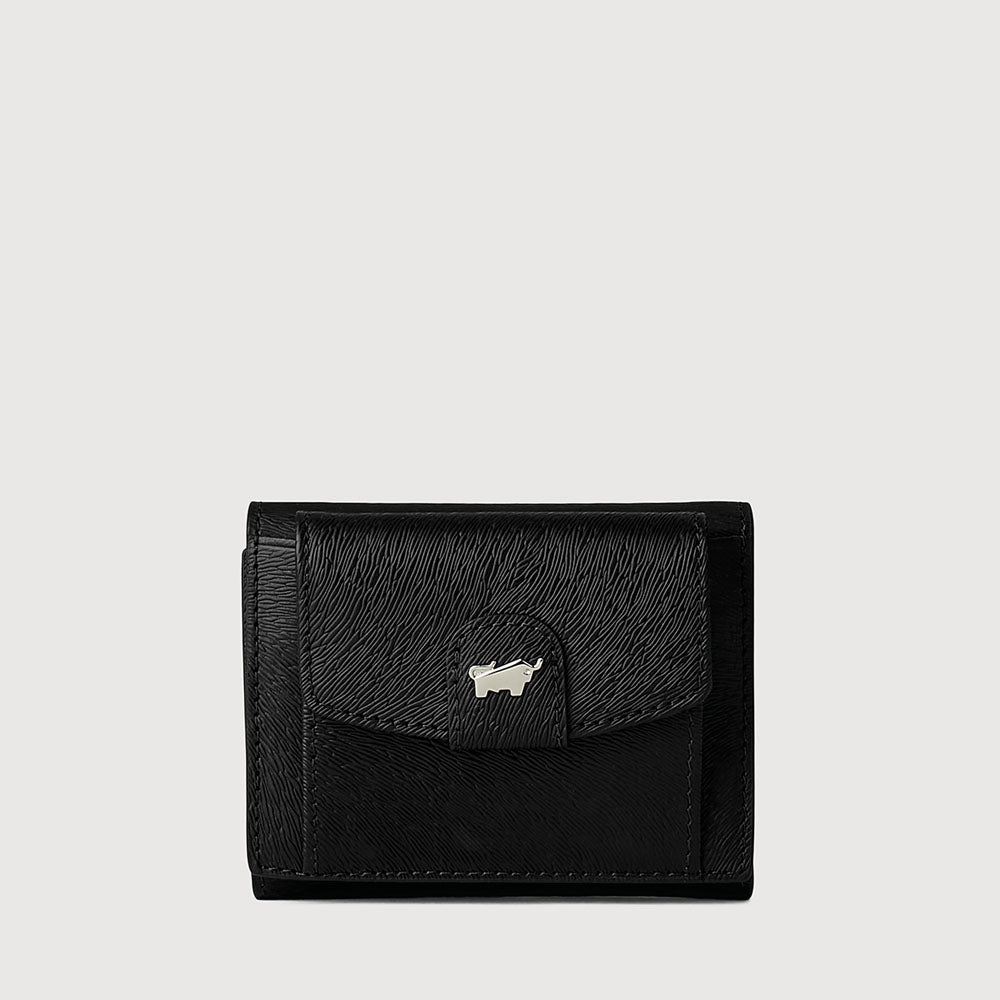 SOPHENA TRI-FOLD SMALL WALLET WITH EXTERNAL COIN COMPARTMENT