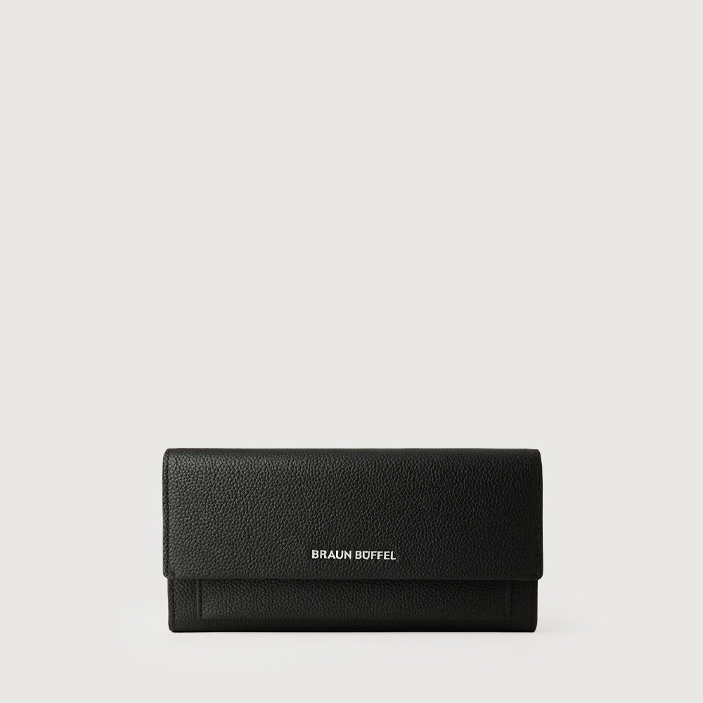 VERA BIFOLD LONG WALLET WITH ZIP COMPARTMENT (BOX GUSSET)