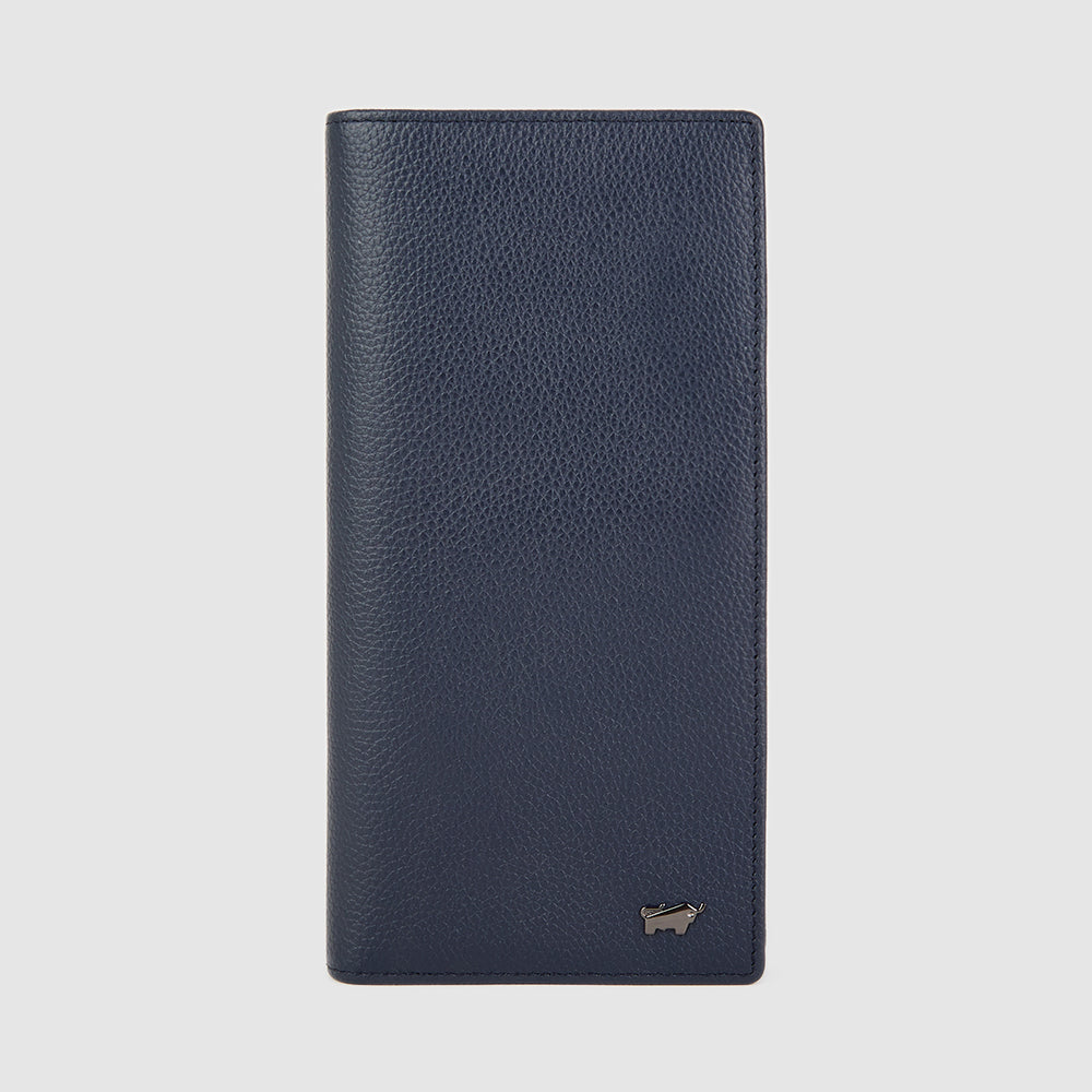 SHON BIFOLD LONG WALLET WITH ZIP COMPARTMENT (BOX GUSSET)