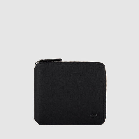 VIKTOR ZIP CENTRE FLAP WALLET WITH COIN COMPARTMENT