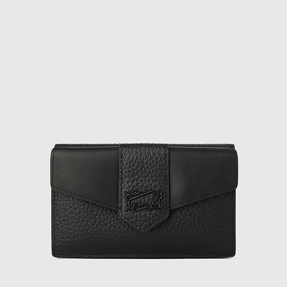 BINDAN BIFOLD SHORT WALLET WITH EXTERNAL COIN COMPARTMENT