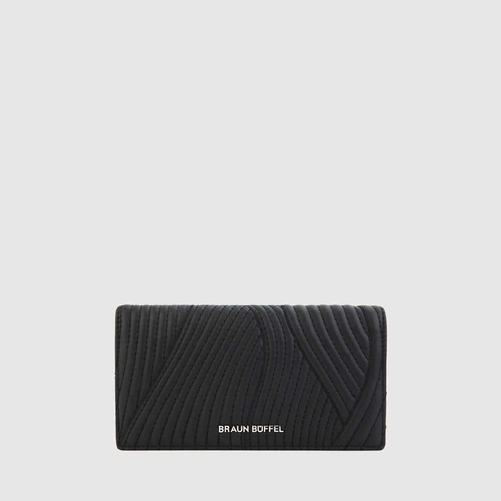 OBJET BIFOLD LONG WALLET WITH ZIP COMPARTMENT (BOX GUSSET)