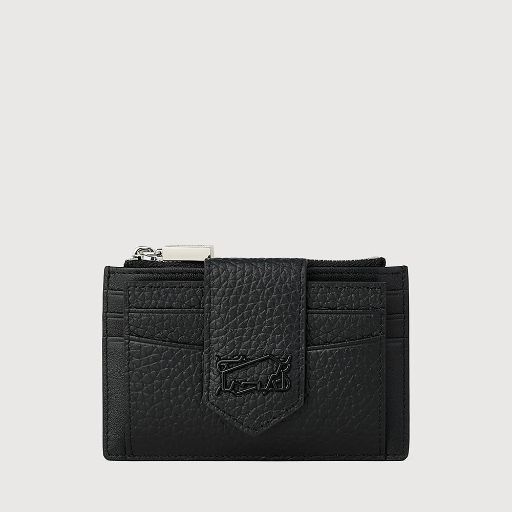 BINDAN CARD HOLDER WITH EXTERNAL COIN COMPARTMENT