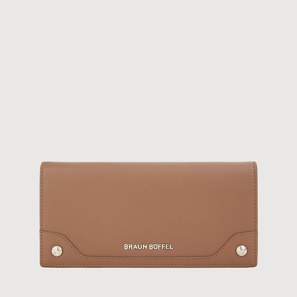 STRAZA BIFOLD LONG WALLET WITH ZIP COMPARTMENT (BOX GUSSET)