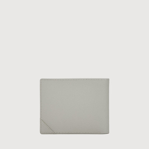 SLATE CENTRE FLAP WALLET WITH COIN COMPARTMENT