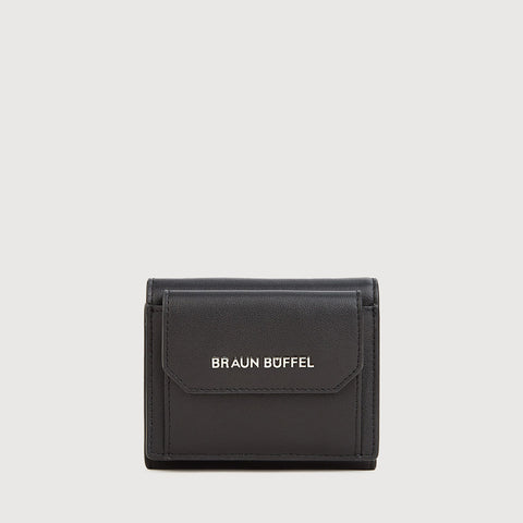 RHEA TRIFOLD SMALL WALLET WITH EXTERNAL COIN COMPARTMENT