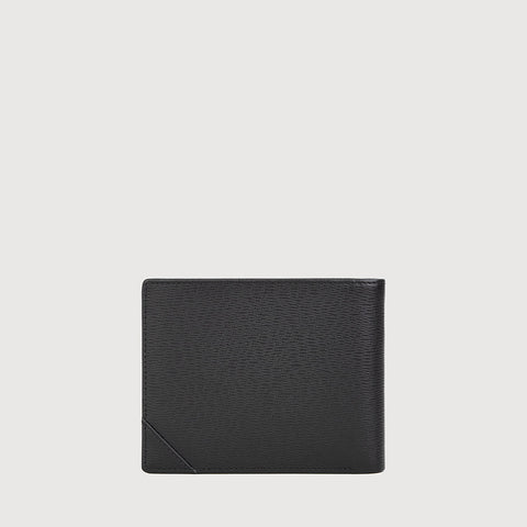 SLATE CENTRE FLAP WALLET WITH COIN COMPARTMENT