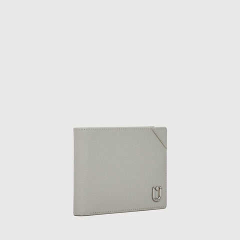 SLATE CENTRE FLAP WALLET WITH COIN COMPARTMENT