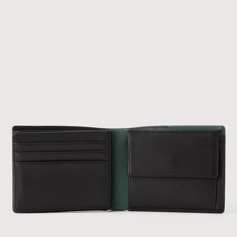 VALADON CENTRE FLAP WALLET WITH COIN COMPARTMENT