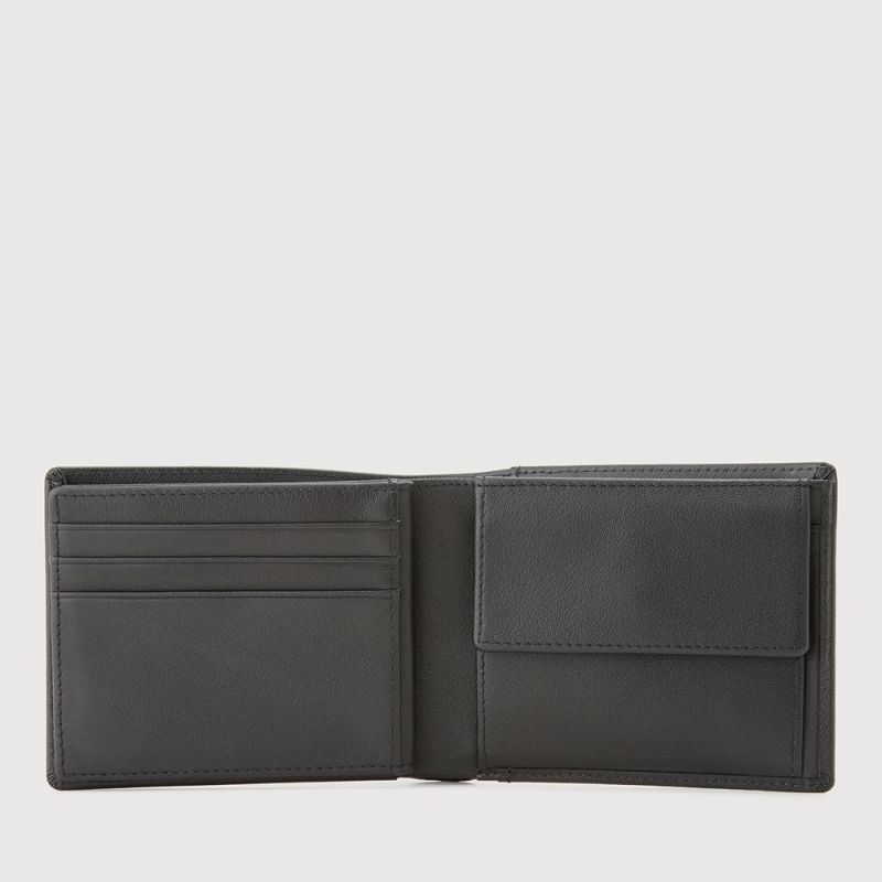 ADAM CENTRE FLAP WALLET WITH COIN COMPARTMENT