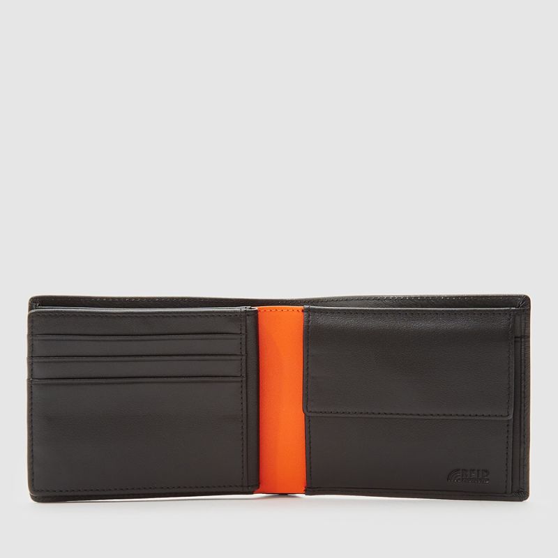 SICHER CENTRE FLAP WALLET WITH COIN COMPARTMENT
