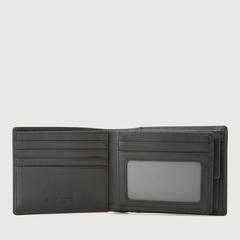 ADAM CENTRE FLAP WALLET WITH COIN COMPARTMENT