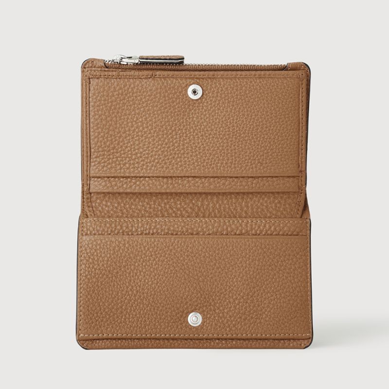 GIVERNY 2 FOLD 3/4 WALLET WITH EXTERNAL COIN COMPARTMENT