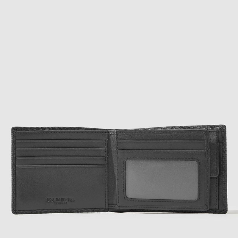 VAULT CENTRE FLAP WALLET WITH COIN COMPARTMENT