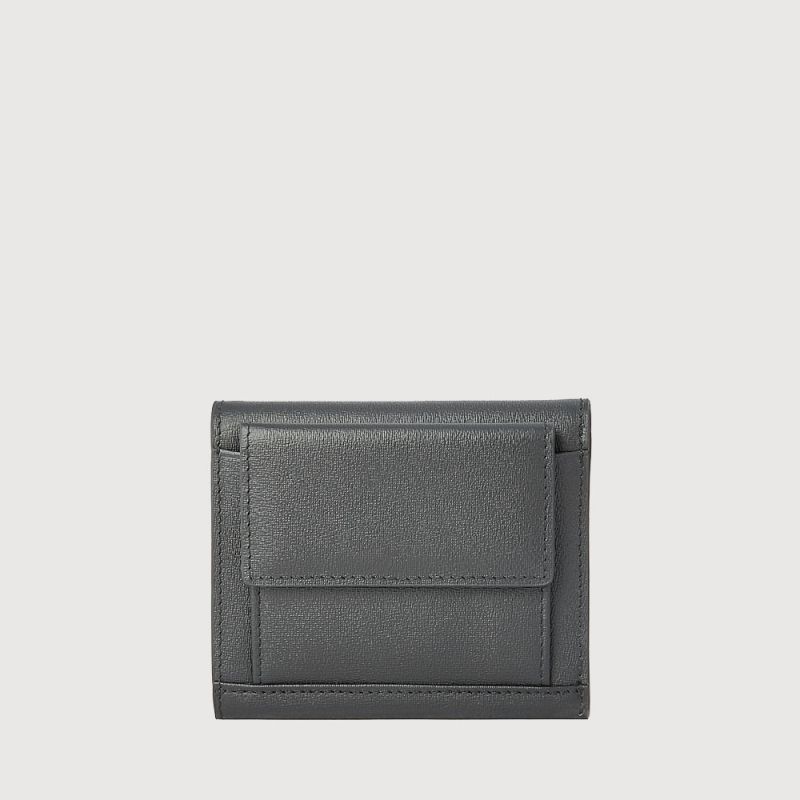 AZURE 2 FOLD SMALL WALLET WITH EXTERNAL COIN COMPARTMENT
