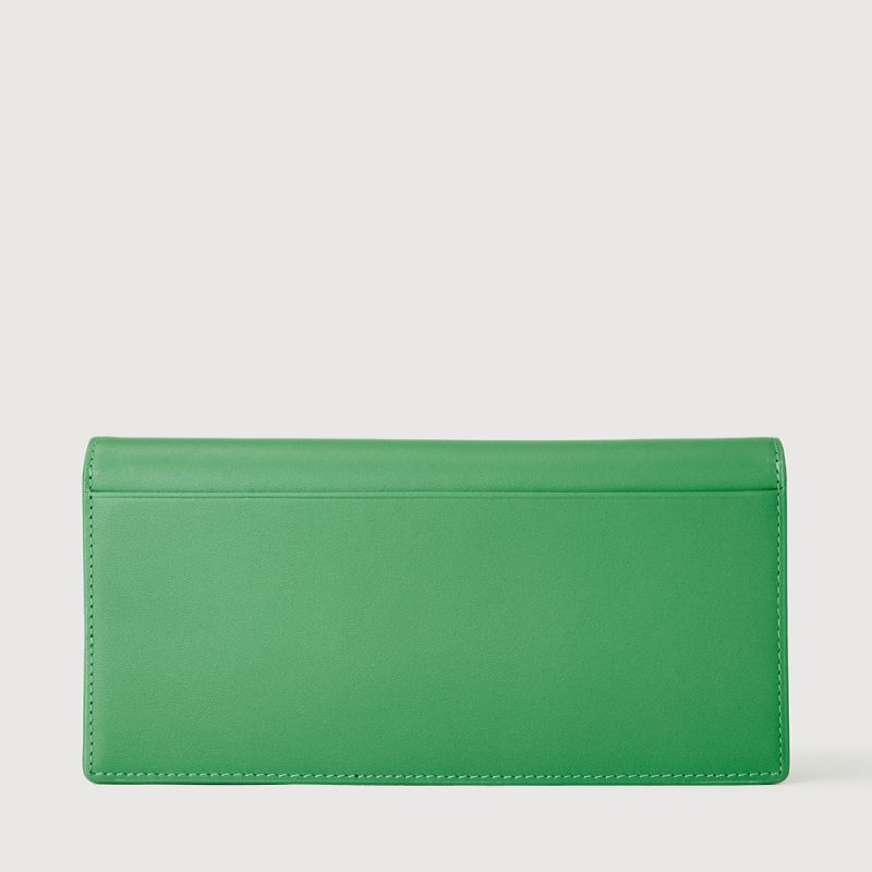 BRASILIA 2 FOLD LONG WALLET WITH ZIP COMPARTMENT (BOX GUSSET)