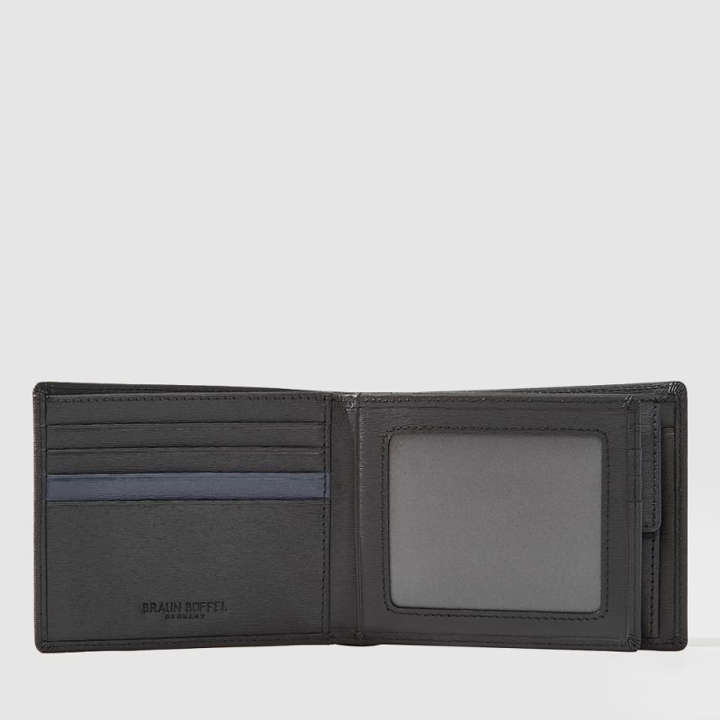 BOSO CENTRE FLAP WALLET WITH COIN COMPARTMENT