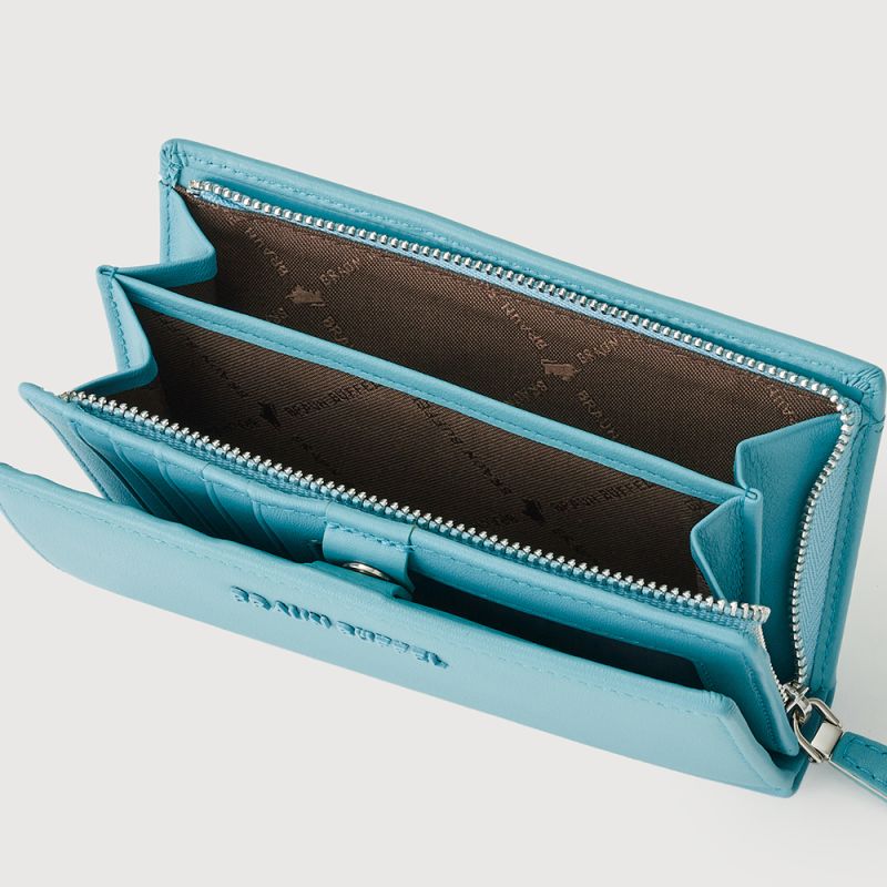 ANAKO 2 FOLD 3/4 WALLET WITH EXTERNAL COIN COMPARTMENT