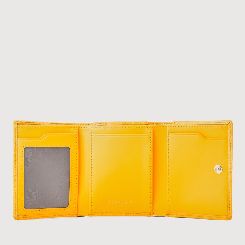 EWIG 3 FOLD SMALL WALLET WITH EXTERNAL COIN COMPARTMENT