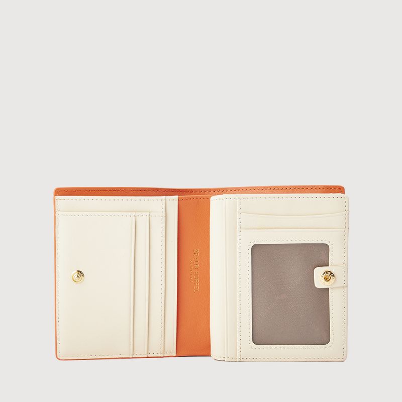 SEINE 2 FOLD SMALL WALLET WITH EXTERNAL COIN COMPARTMENT