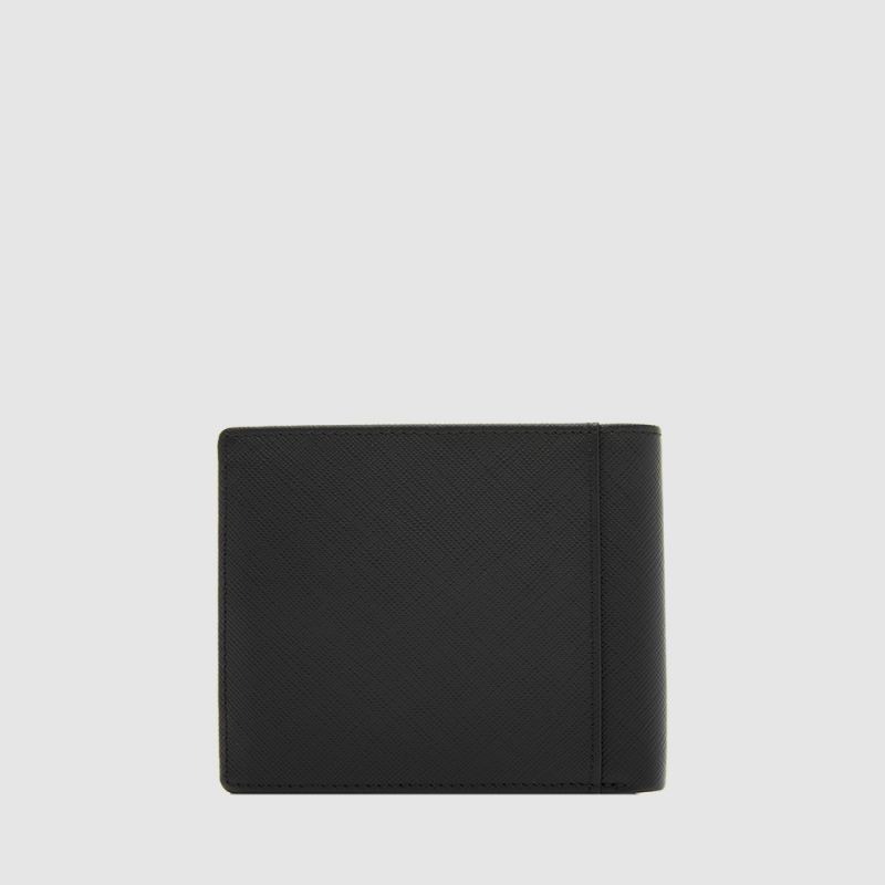 BLACK CARDS WALLET WITH WINDOW