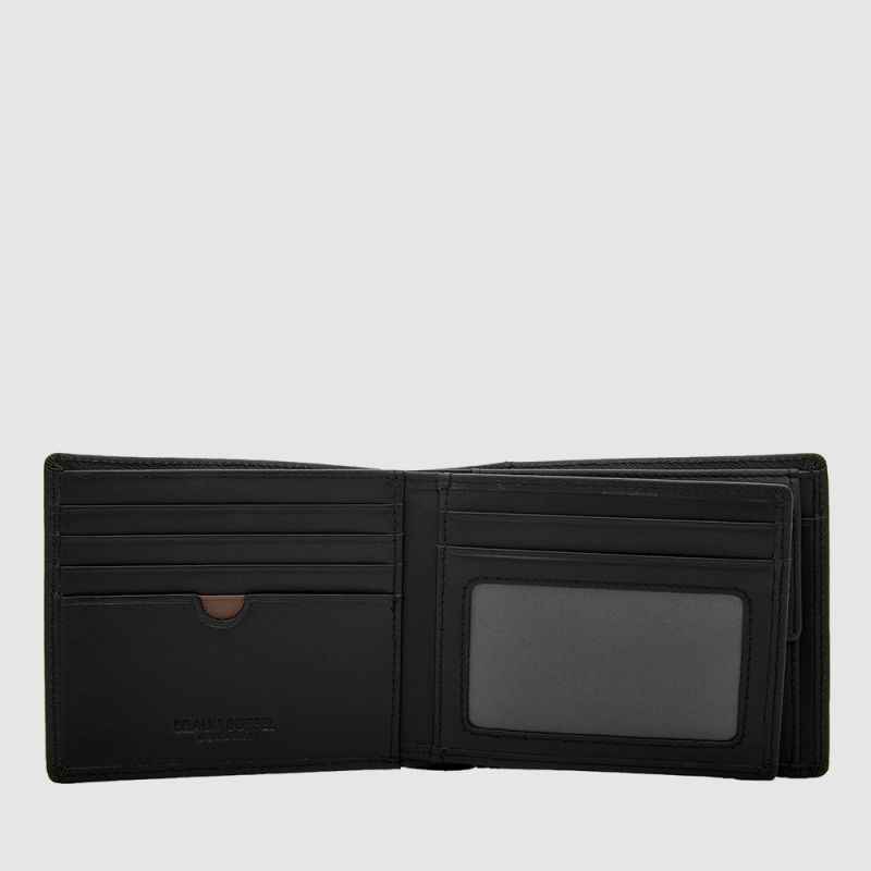 IKON CENTRE FLAP WALLET WITH COIN COMPARTMENT 