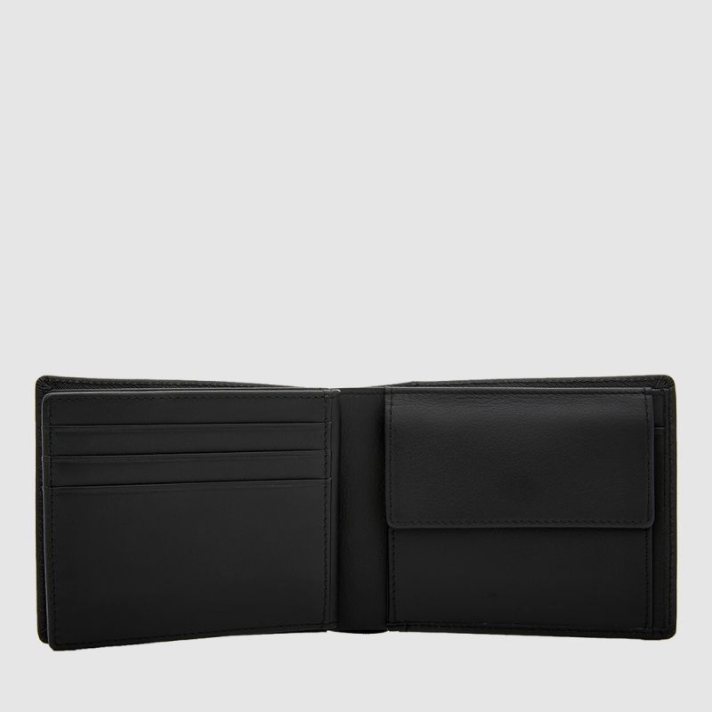 IKON CENTRE FLAP WALLET WITH COIN COMPARTMENT 