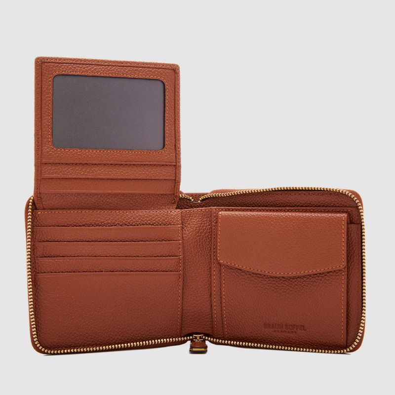JANIS ZIP CENTRE FLAP WALLET WITH COIN COMPARTMENT