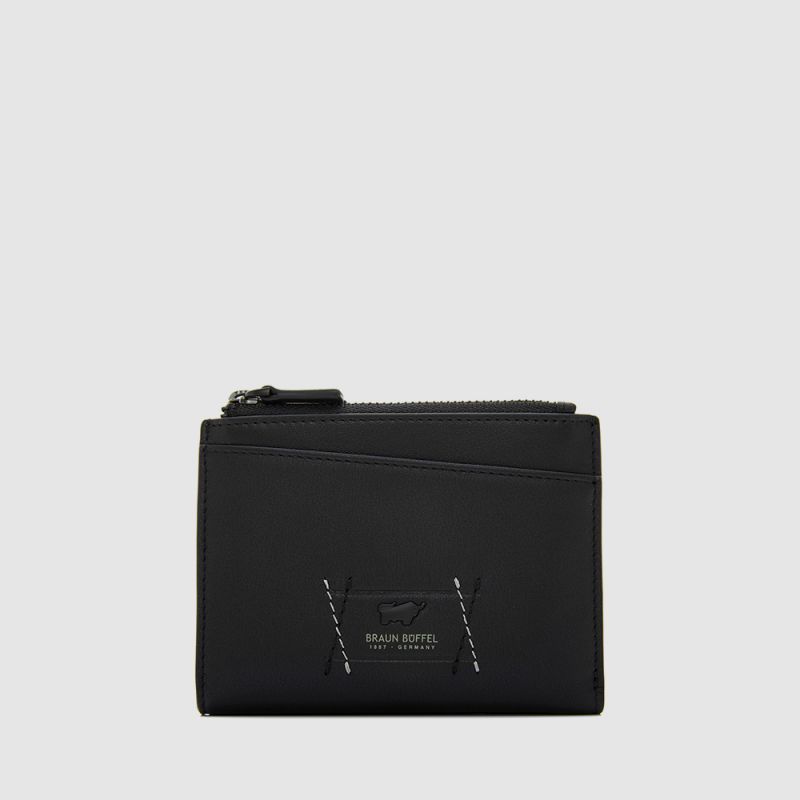 VISION VERTICAL WALLET WITH DOUBLE ZIP